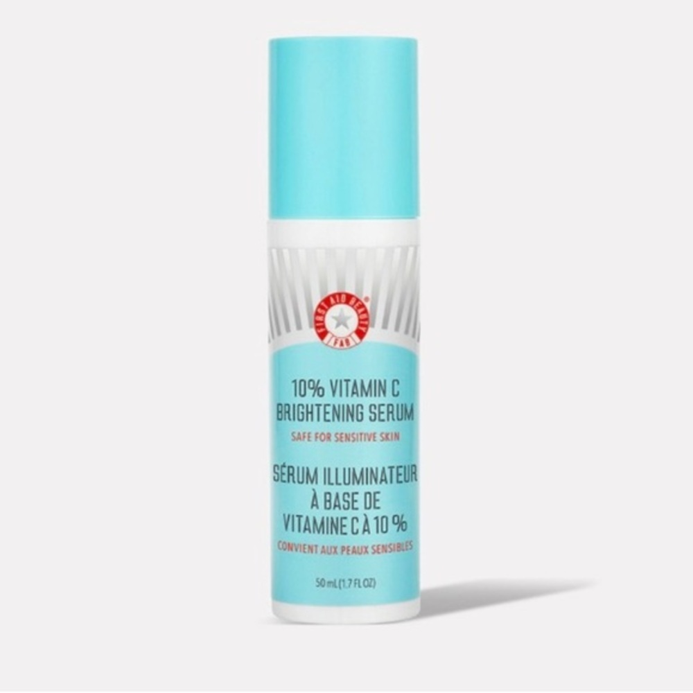 First Aid Beauty 10% Vitamin C Brightening Serum, Brightens & Firms Skin, 1.7 oz